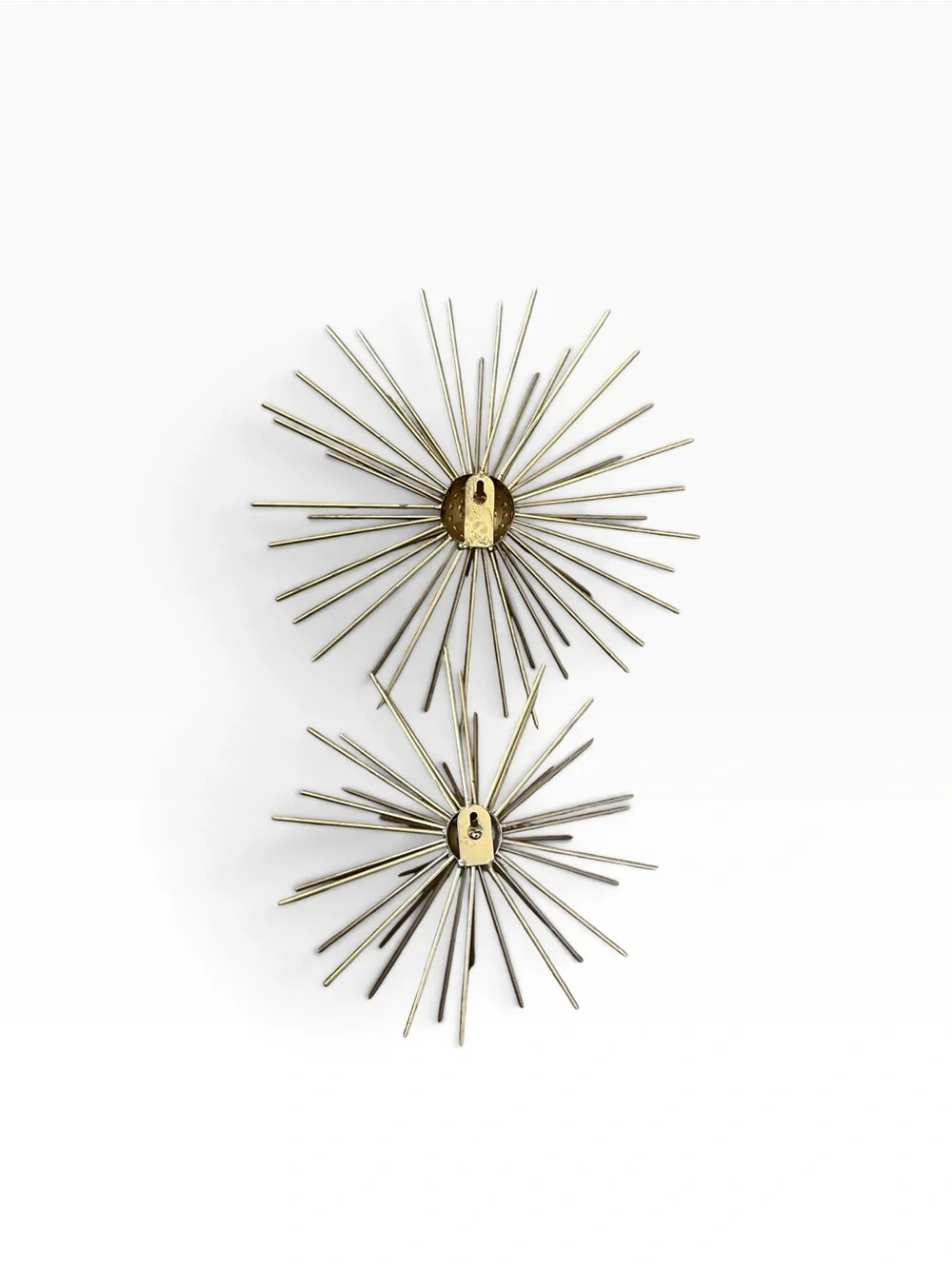 2 Atomic MCM Style Hanging Metal Sputnik Spikes Starburst Wall Art Orb 8